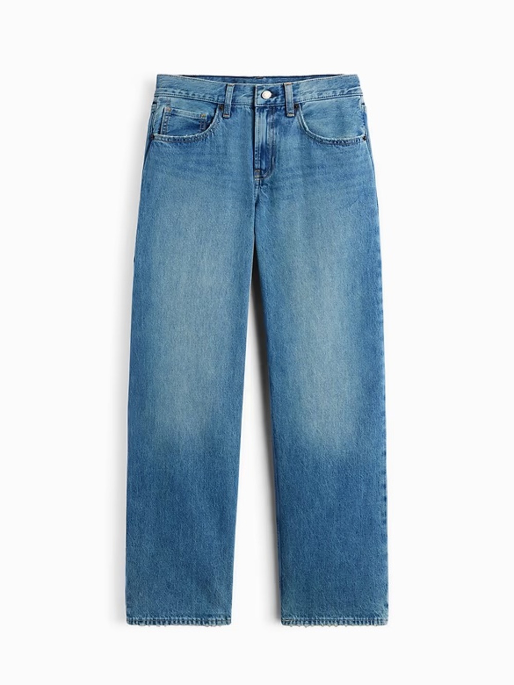 NWT GAP X HAILEY BIEBER The Hailey Low Rise Loose Jean - Light Indigo - Picture 9 of 9
